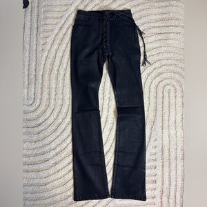 Waxed Lace-Up Back Denim – Size 32 – Made in Japan
